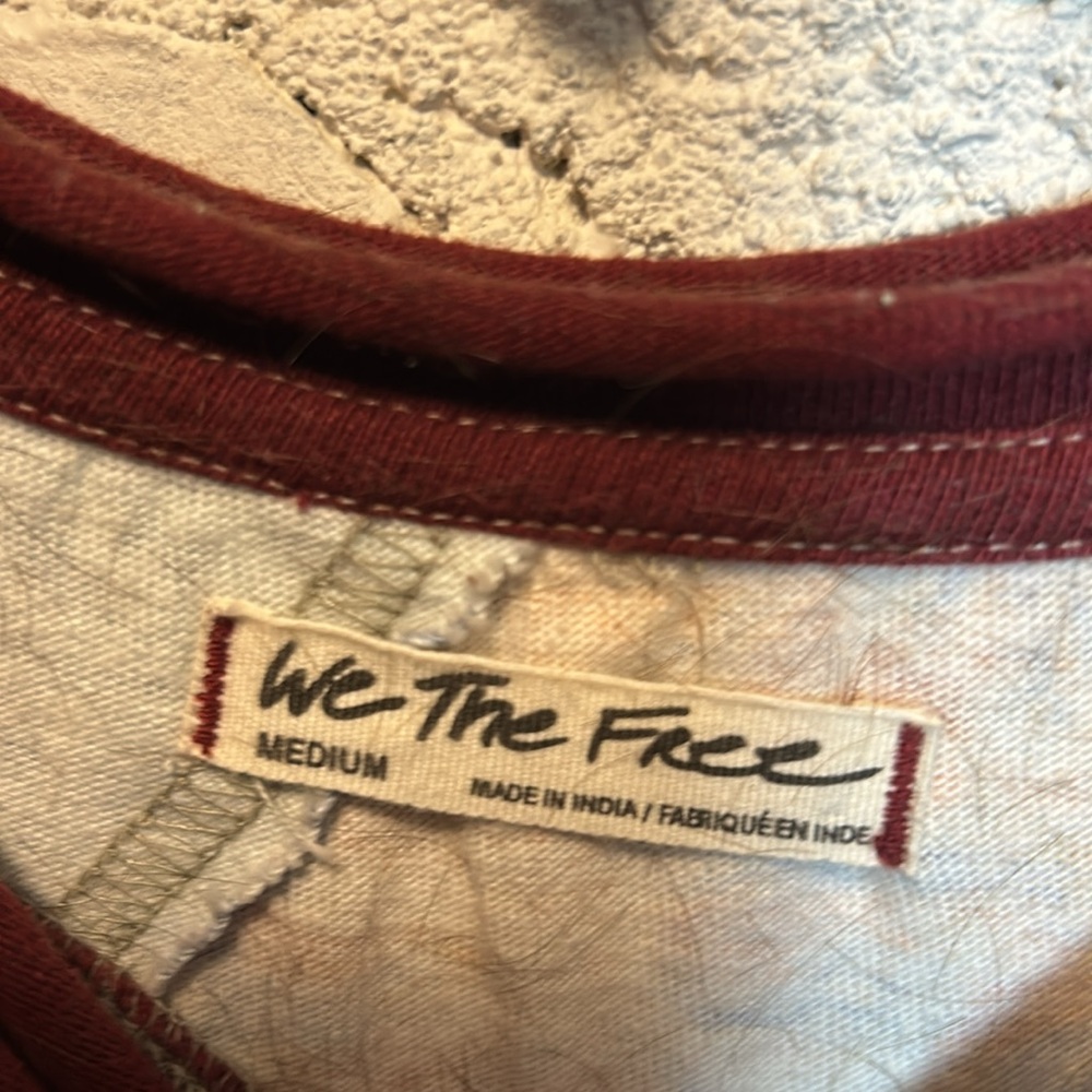 We the Free: Patchwork Mixed-Print Long Sleeve Top - Multicolor in Women’s Med - Picture 3 of 6